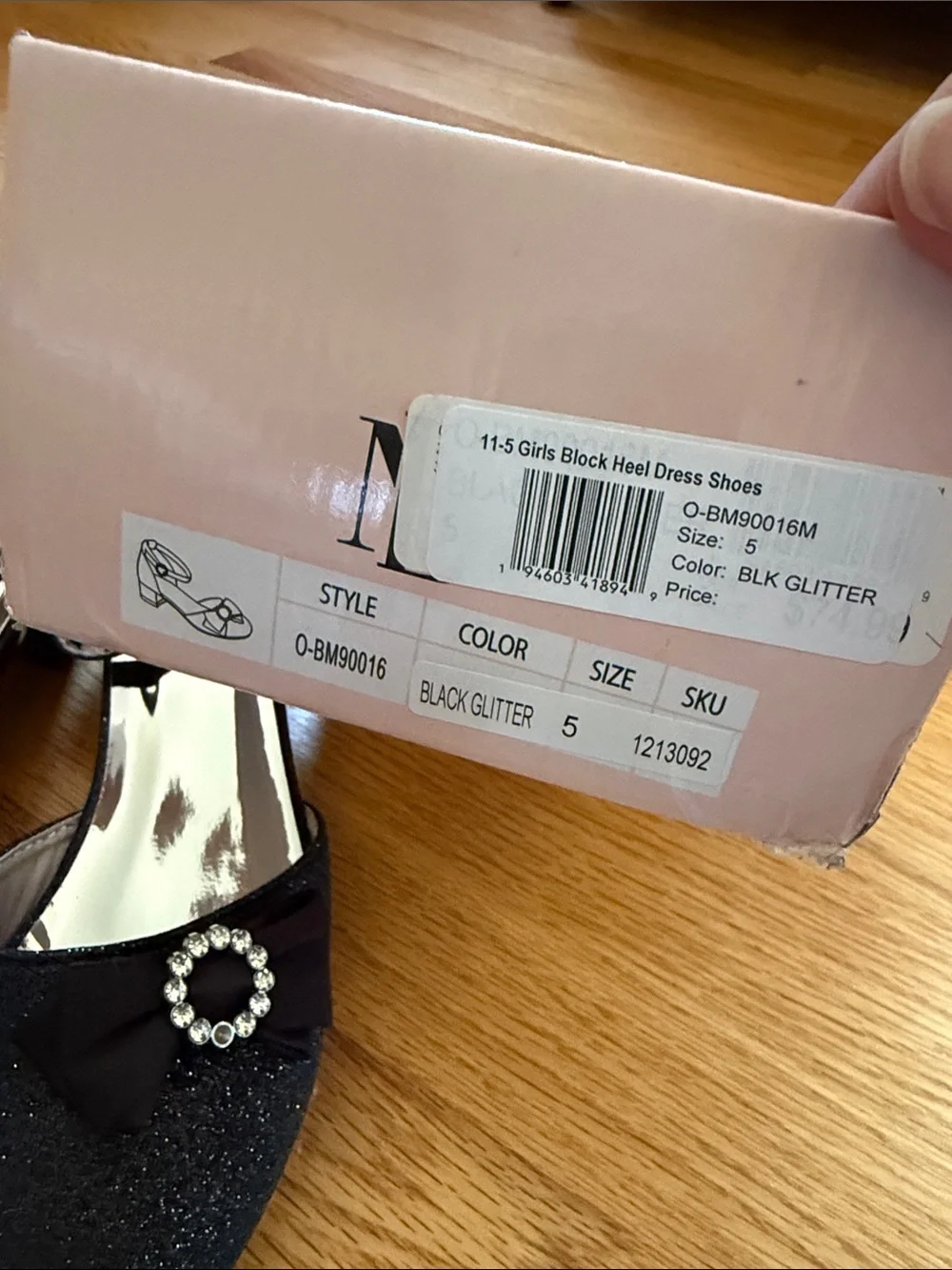 Badgley Mischka girls heels with ankle strap